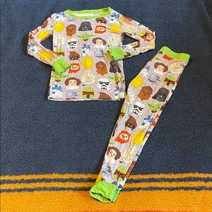 Little sleepies Star Wars Kids Pajama Set - Green and Multicolor